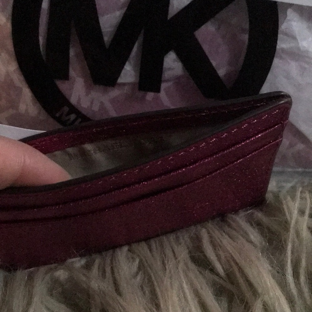 2 MK POUCHES & 1card holder Ulta Pink $240 BNWT - Picture 3 of 8